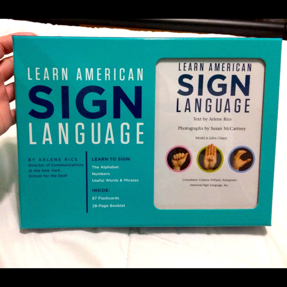 American Sign Language cards.